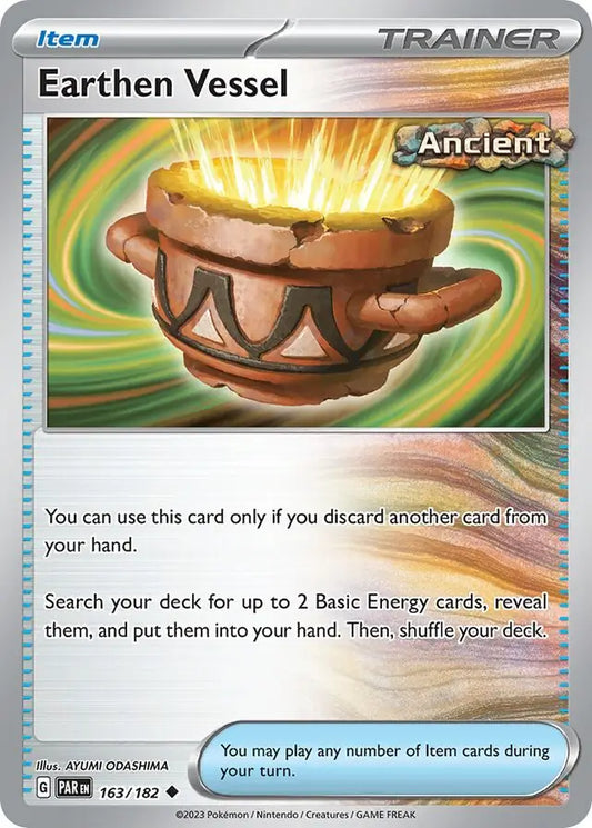 163/182 Earthen Vessel Paradox Rift Pokémon Card