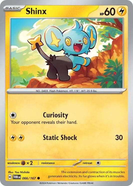 066/167 Shinx Twilight Masquerade Pokémon Card
