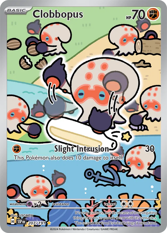 207/191 Clobbopus Surging Sparks Pokémon Card