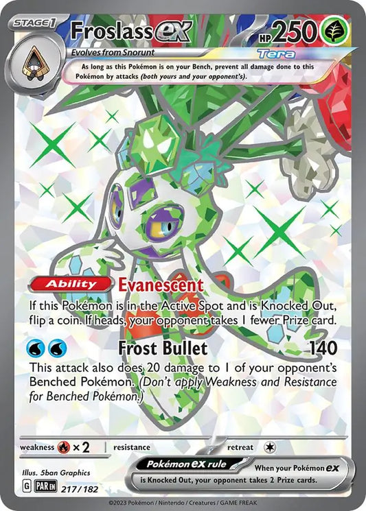 217/182 Froslass ex Paradox Rift Pokémon Card