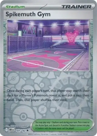 169/182 Spikemuth Gym Reverse Holo Destined Rivals Pokémon Card