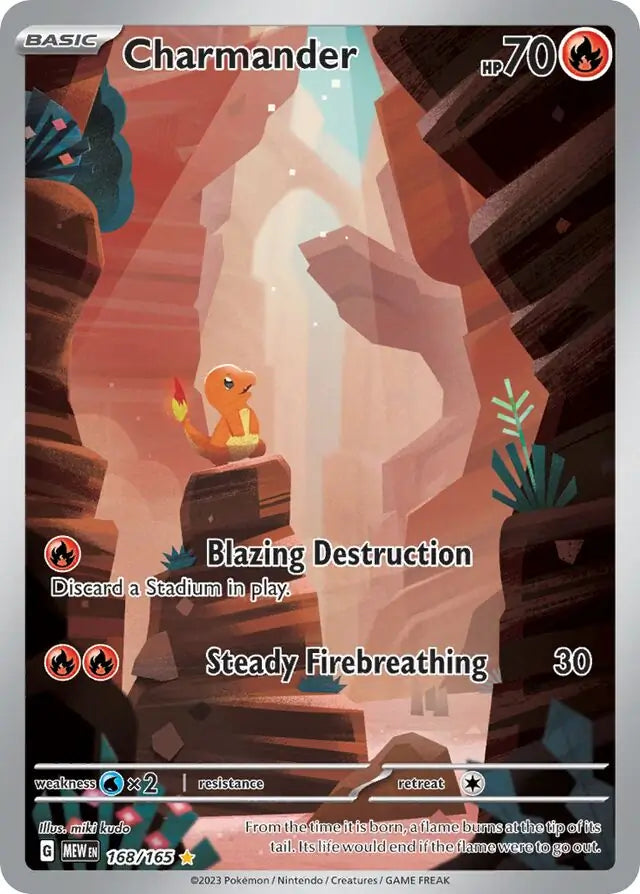 168/165 Charmander 151 Pokémon Card