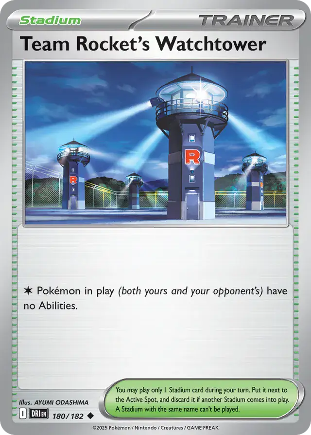 180/182 Team Rocket's Watchtower Destined Rivals Pokémon Card