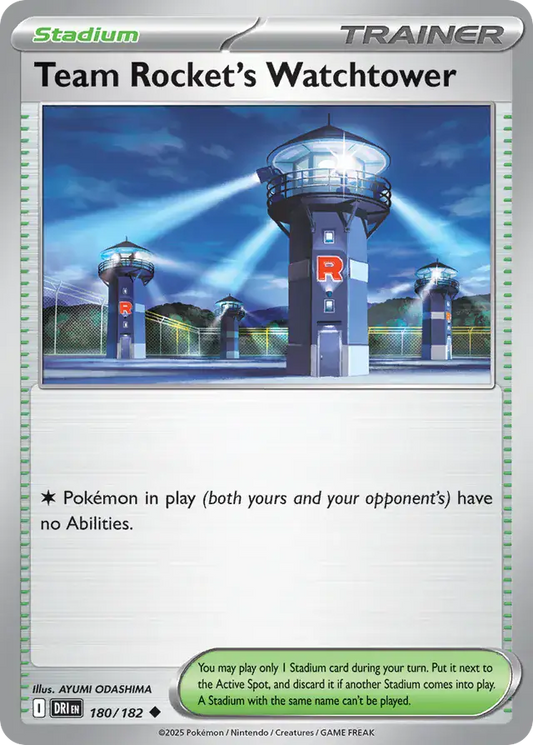 180/182 Team Rocket's Watchtower Destined Rivals Pokémon Card