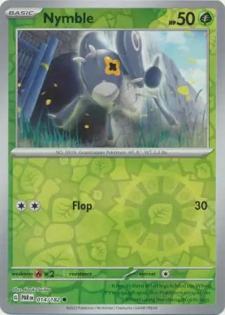 014/182 Nymble Reverse Holo Paradox Rift Pokémon Card