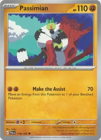 118/193 Passimian Paldea Evolved Pokémon Card