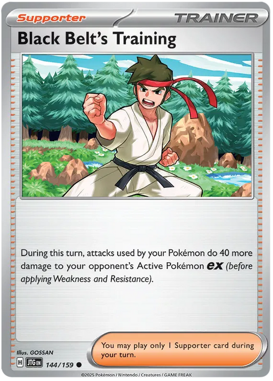 144/159 Black Belt's Training Journey Together Pokémon Card