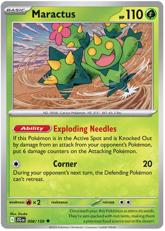 008/159 Maractus Journey Together Pokémon Card