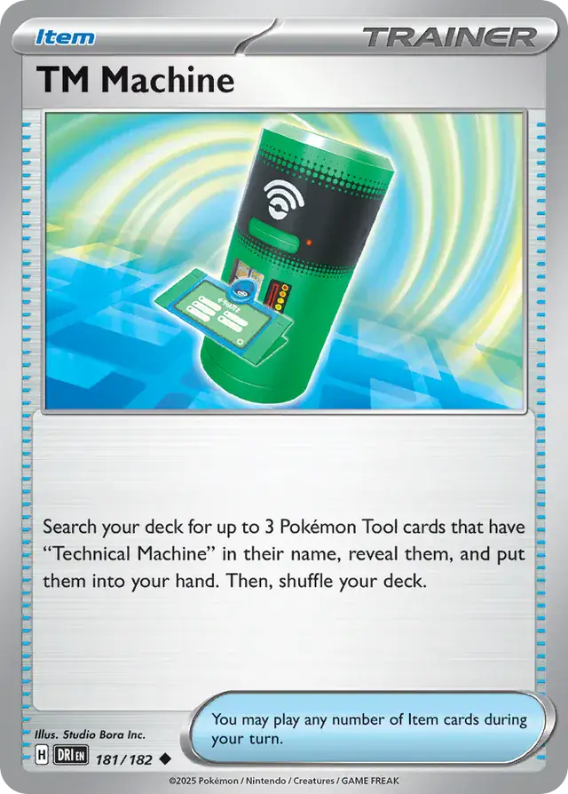 181/182 TM Machine Destined Rivals Pokémon Card