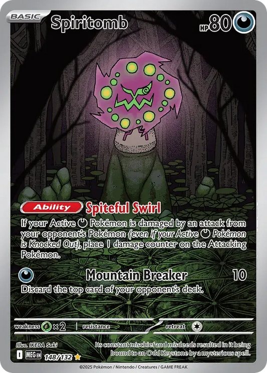 148/132 Spiritomb Mega Evolution Pokémon Card