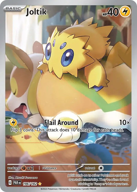196/182 Joltik Paradox Rift Pokémon Card