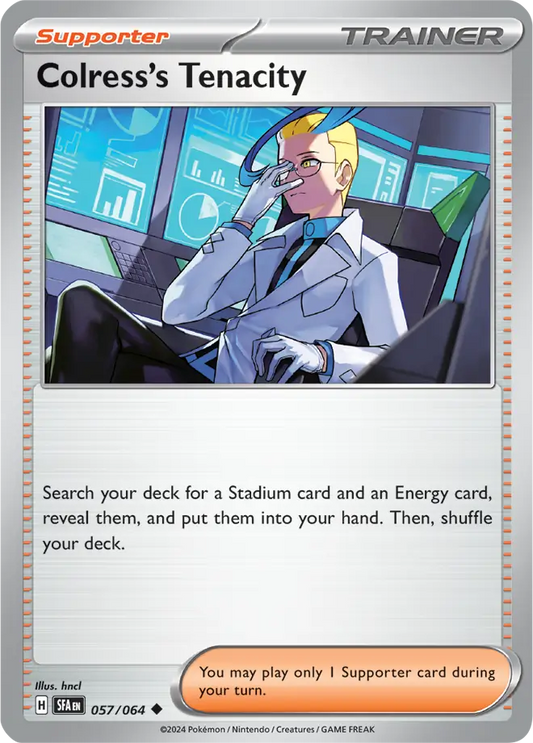 057/064 Colress's Tenacity Shrouded Fable Pokémon Card