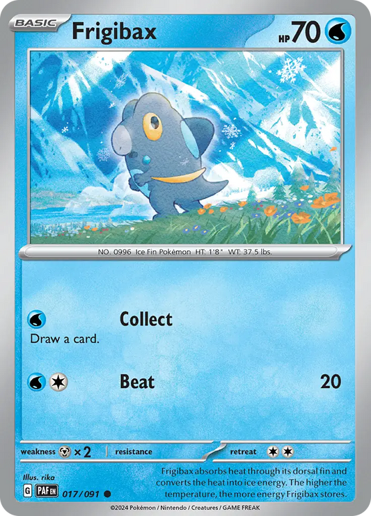017/091 Frigibax Paldean Fates Pokémon Card