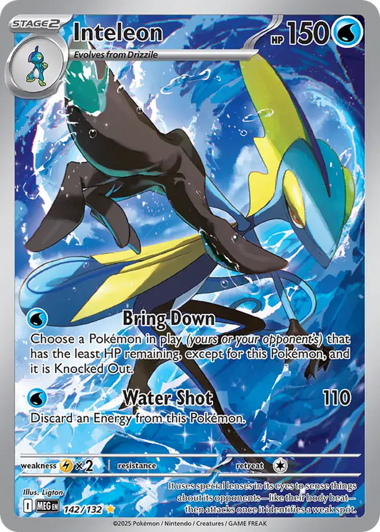142/132 Inteleon Mega Evolution Pokémon Card
