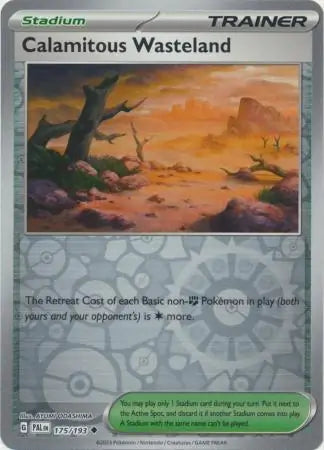 175/193 Calamitous Wasteland Reverse Holo Paldea Evolved Pokémon Card