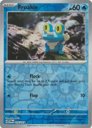 056/167 Froakie Reverse Holo Twilight Masquerade Pokémon Card