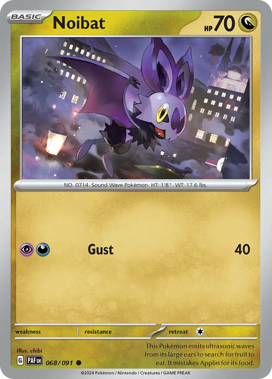 068/091 Noibat Paldean Fates Pokémon Card