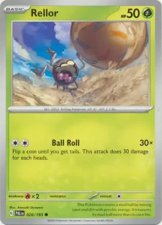 026/193 Rellor Paldea Evolved Pokémon Card