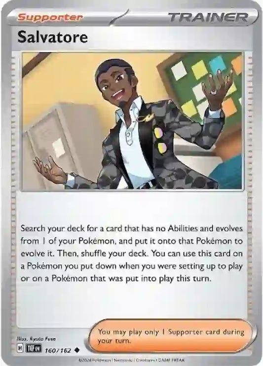 160/162 Salvatore Scarlet & Violet Temporal Forces Pokémon Card