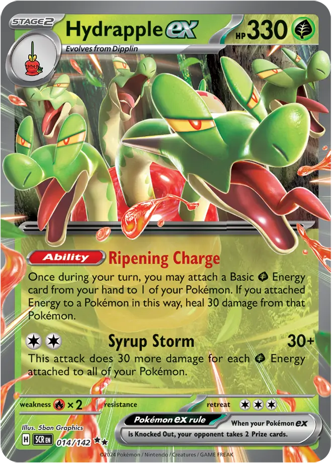 014/142 Hydrapple ex Stellar Crown Pokémon Card