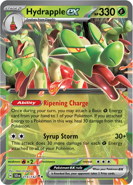 014/142 Hydrapple ex Stellar Crown Pokémon Card