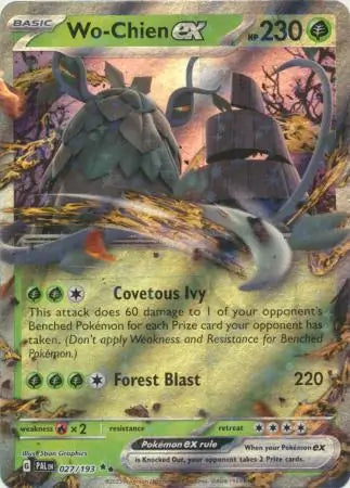 027/193 Wo-Chien ex Paldea Evolved Pokémon Card