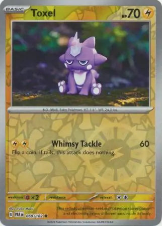 069/182 Toxel Reverse Holo Paradox Rift Pokémon Card