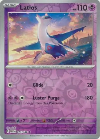 073/182 Latios Reverse Holo Paradox Rift Pokémon Card