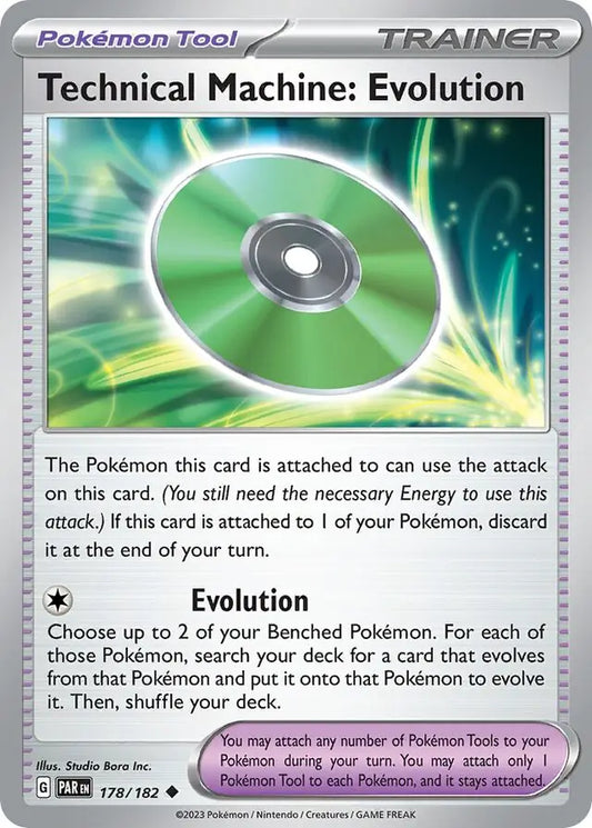 178/182 Technical Machine: Evolution Paradox Rift Pokémon Card