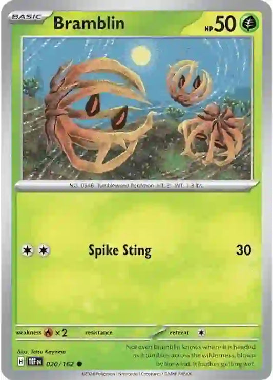 020/162 Bramblin Scarlet & Violet Temporal Forces Pokémon Card