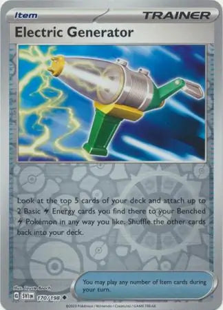 170/198 Electric Generator Reverse Holo Scarlet & Violet Base Set Pokémon Card