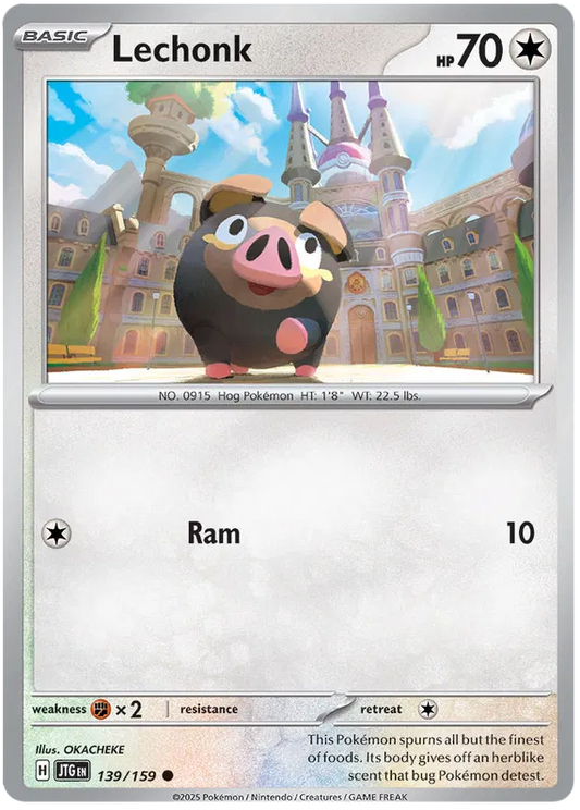 139/159 Lechonk Journey Together Pokémon Card