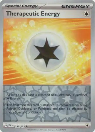 193/193 Therapeutic Energy Reverse Holo Paldea Evolved Pokémon Card