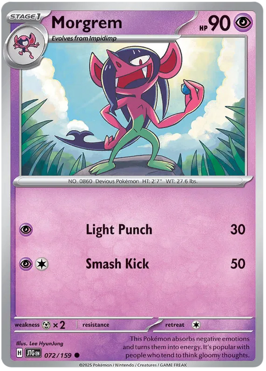 072/159 Morgrem Journey Together Pokémon Card