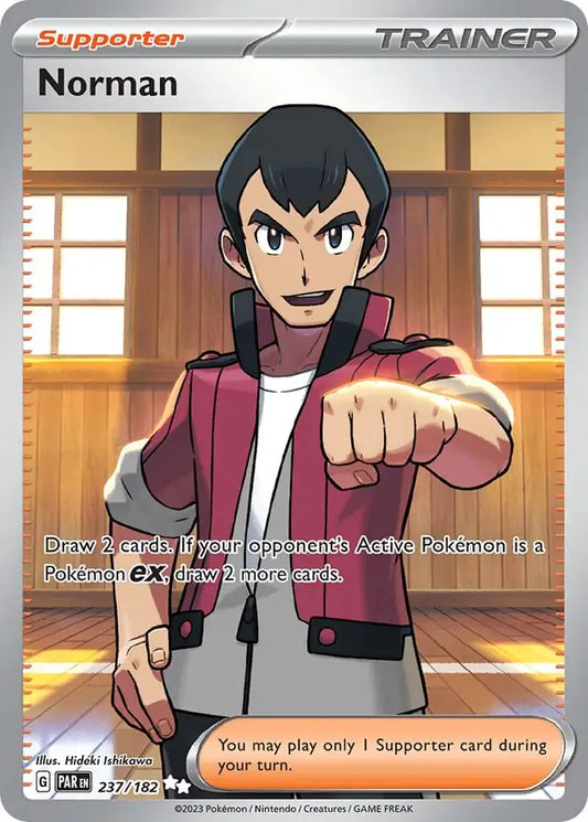 237/182 Norman Paradox Rift Pokémon Card