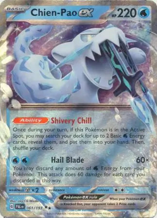 061/193 Chien-Pao ex Paldea Evolved Pokémon Card