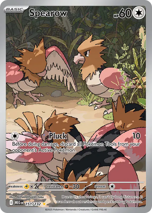 151/132 Spearow Mega Evolution Pokémon Card