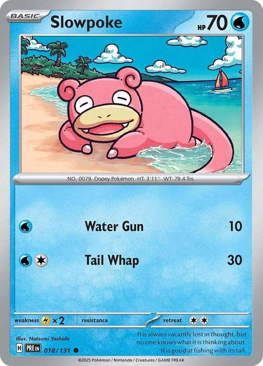 018/131 Slowpoke Poke Ball Holo Prismatic Evolutions Pokémon Card
