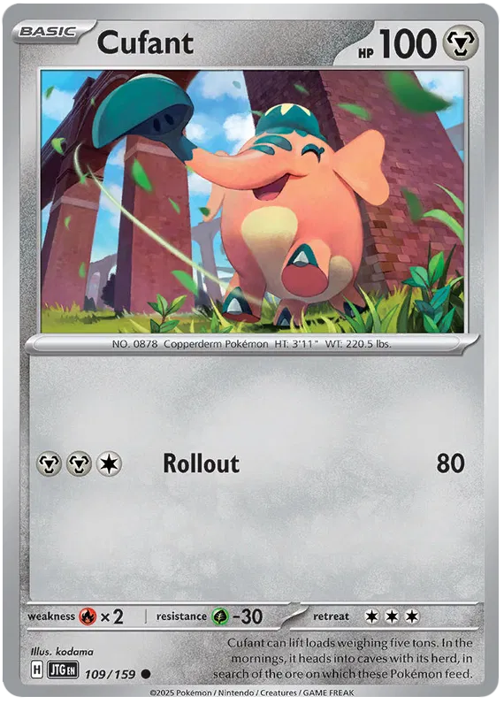 109/159 Cufant Journey Together Pokémon Card