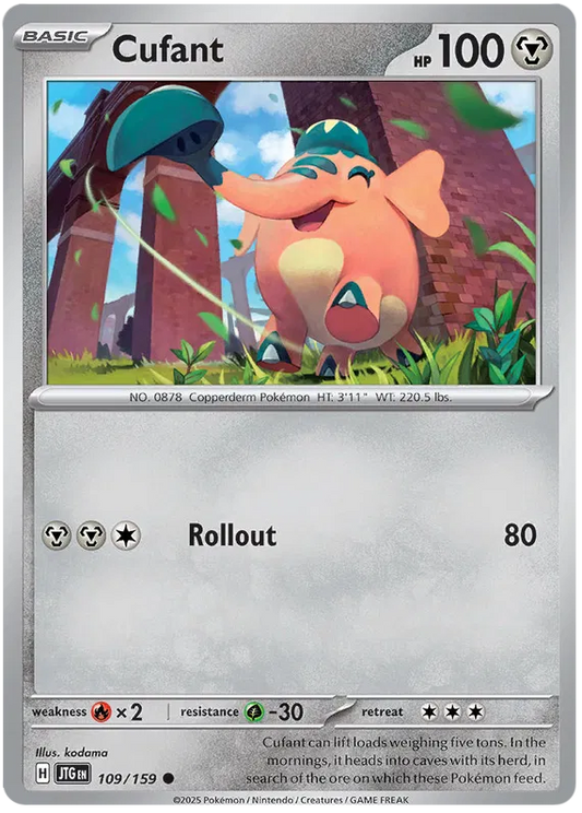 109/159 Cufant Journey Together Pokémon Card