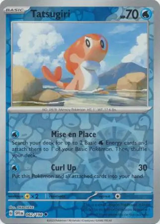 062/198 Tatsugiri Reverse Holo Scarlet & Violet Base Set Pokémon Card