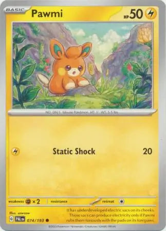 074/193 Pawmi Paldea Evolved Pokémon Card