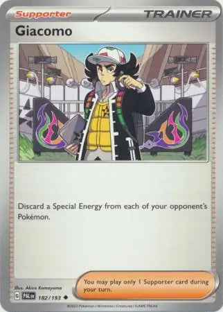 182/193 Giacomo Paldea Evolved Pokémon Card