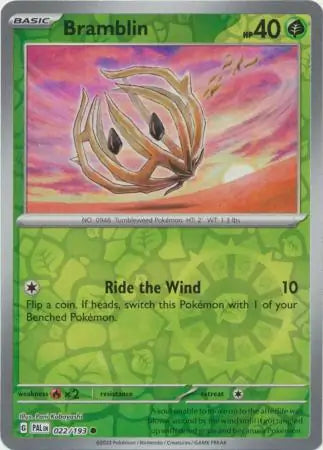 022/193 Bramblin Reverse Holo Paldea Evolved Pokémon Card