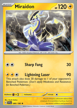 080/198 Miraidon Scarlet & Violet Base Set Pokémon Card