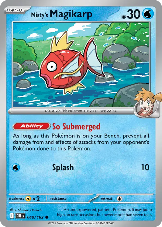 048/182 Misty's Magikarp Destined Rivals Pokémon Card