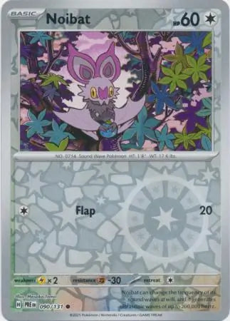 090/131 Noibat Reverse Holo Prismatic Evolutions Pokémon Card