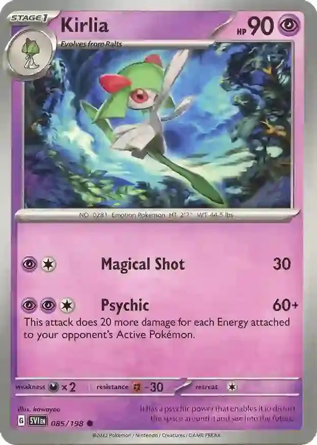 085/198 Kirlia Scarlet & Violet Base Set Pokémon Card