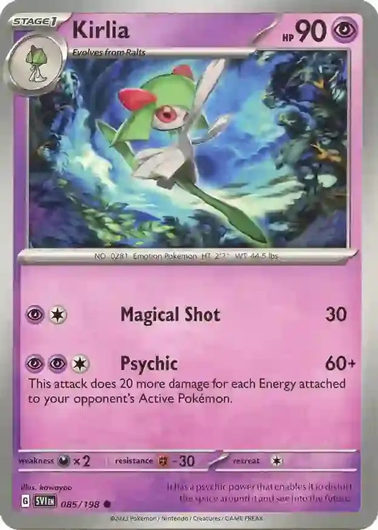 085/198 Kirlia Scarlet & Violet Base Set Pokémon Card