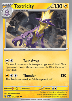 072/198 Toxtricity Scarlet & Violet Base Set Pokémon Card